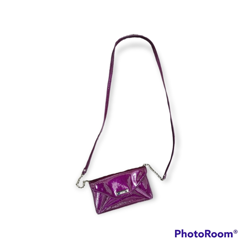 Nine West Purple Patent Leather Mini Crossbody Bag